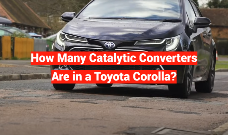 How Many Catalytic Converters Are in a Toyota Corolla?