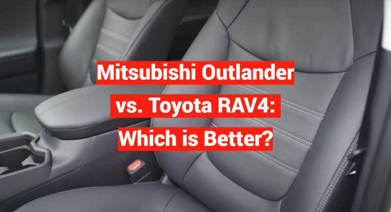 Mitsubishi Outlander vs. Toyota RAV4: Which is Better?