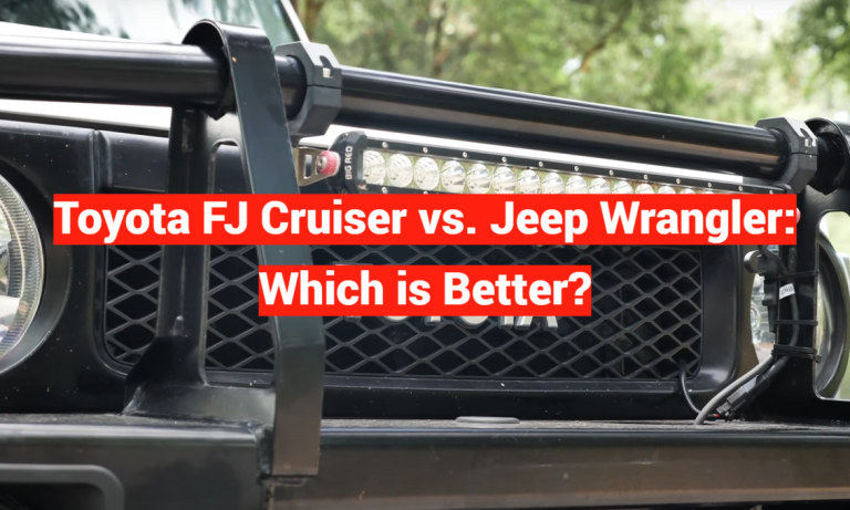 Toyota FJ Cruiser vs. Jeep Wrangler: Which is Better?