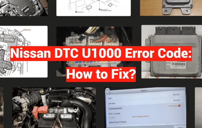 Nissan DTC U1000 Error Code: How to Fix?