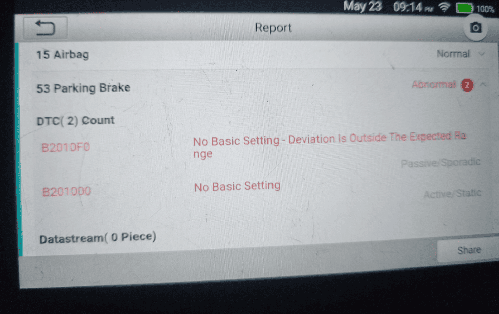 Understanding the VW B201000 Error Code