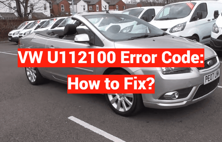VW U112100 Error Code: How to Fix?